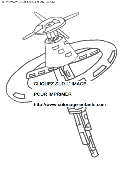 coloriage espace station spatiale